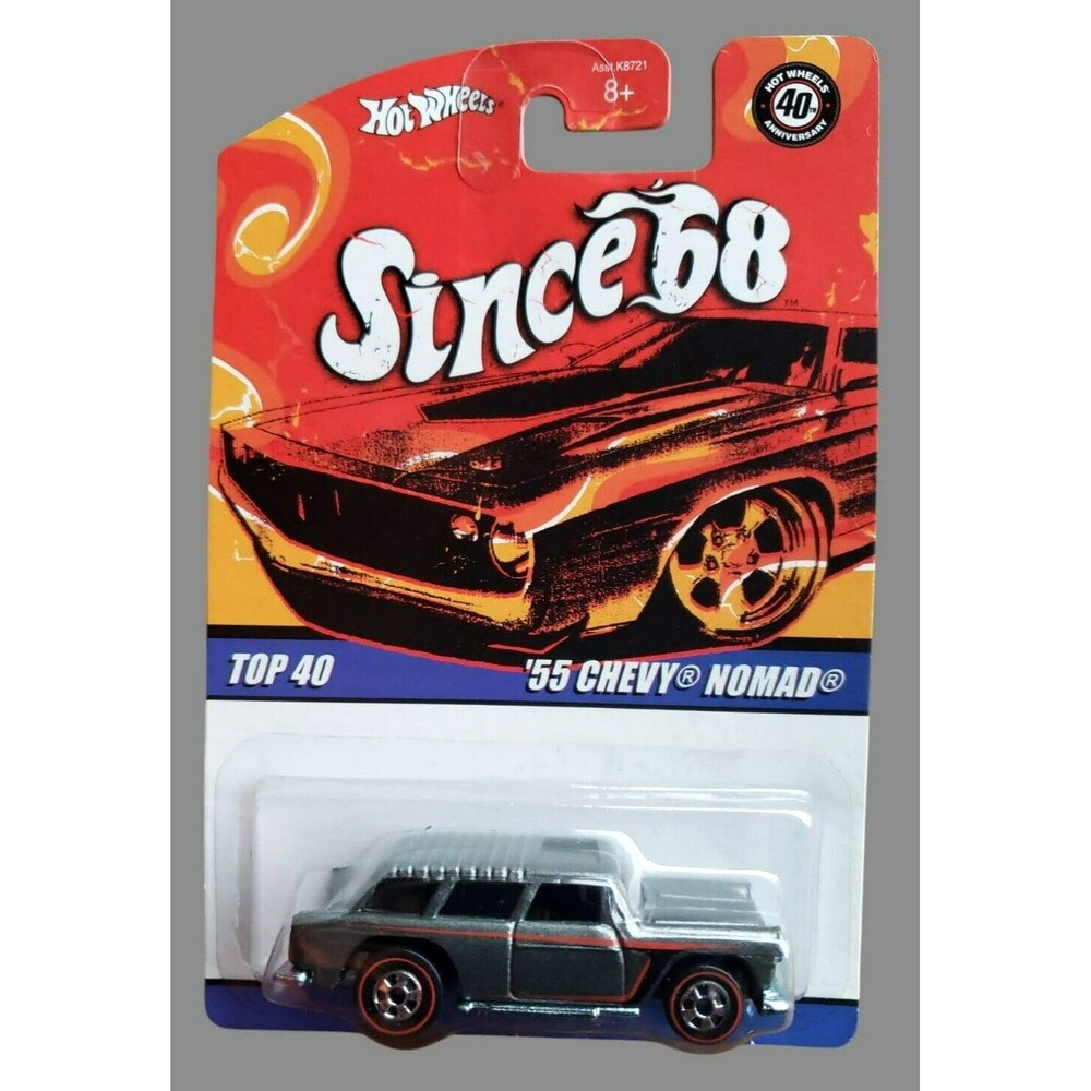 2007 Hot Wheels  '55 CHEVY NOMAD  Metalflake Gray Since '68 TOP 40 20/40 RL 1:64